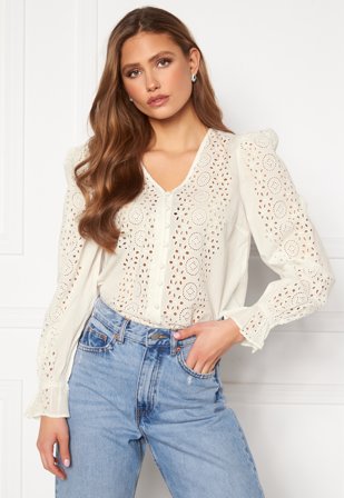 VERO MODA Deja LS Shirt Snow White Klær