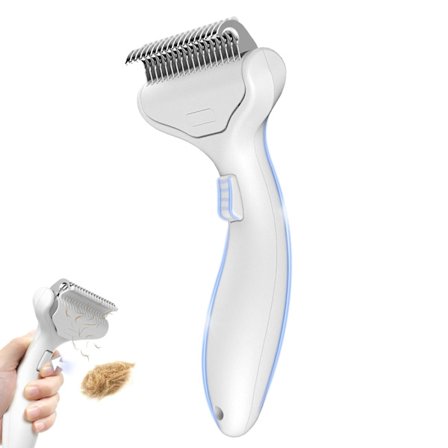 Underullsbortste för hundar och katter 17x8,8x4,7 cm – Professionellt verktyg för att ta bort underull och tovor – Groomingkam för långt hår, schäfrar