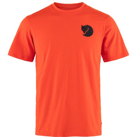 Fjällräven Walk With Nature T-Skjorte S - male - Flame Orange - T-Skjortes & tank Topps