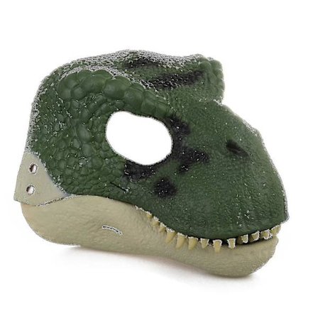 Dinosaur Mask Hodeplagg, Jurassic World Dinosaur Leker med åpning, bevegelig kjeve, Velociraptor Mask & Tyrannosaurus Rex Mask Bundle