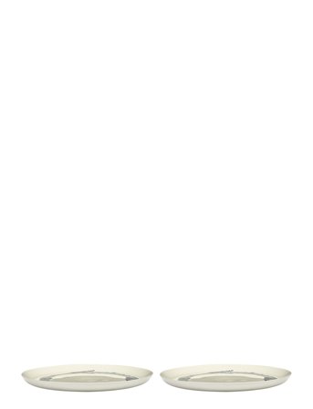 Serax Plate L White Swirl-Stripes Blue Feast By Ottolenghi Set/2 - White - Ø 26.5 CM