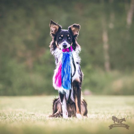 Doggie-Zen Blekksprut Elastisk Hundeleke i Fuskepels 3 Armer - 120cm