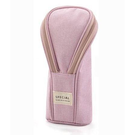 Multifunksjonell Kreativ Tredimensjonal Solid Farge Stor Kapasitet Etui (Rosa)