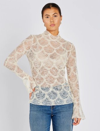 Bruuns Bazaar Deodarabbsuzi Blouse - Cream - 40