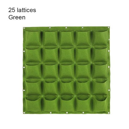 Multi-Pocket Vägghängande Planteringspåse Vertikal Flower Grow Pouch Planter Trädgård