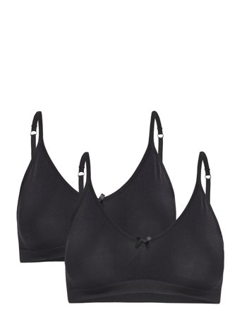 Abecita Little Wonder Seamless Top 2-Pack - Black - ONE SIZE
