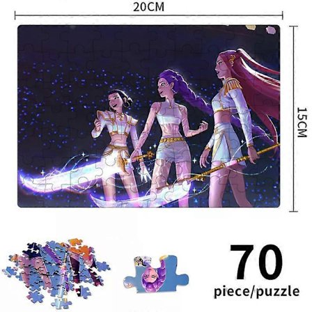 2026 Kpop Demon Hunters Puslespil Brætspil Rumi Mira Zoey Huntrix Karakter Puslespil Samlerobjekt Dekor Børnelegetøj Gaver