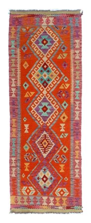 Kilim Afghan Old Style Rug 71X202 Runner Wool, Afghanistan