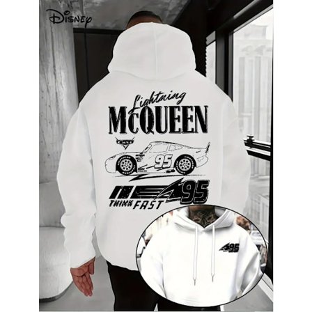 Disney Motors Salama McQueen Huppari - Virallinen Elokuva Nro 95 Pullover-collegepaita Miesten Konepestävä Pullover