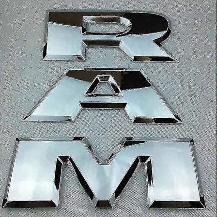 Passer til Dodge Ram Bagagerum Bil Logo Pickup Klistermærker Ram 1500 2500 3500 Bagagerum Stor Størrelse Bil Klistermærke