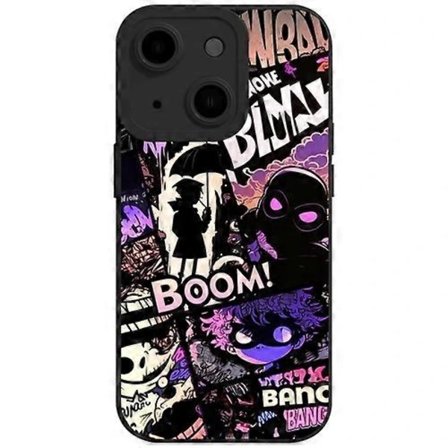 (pow yeah!) Flydende engleøjne bumbershoot TPU-mobiltelefonetui til iPhone 15