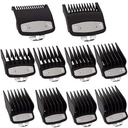 Clipper Guards Skæreguider til Wahl Clipper med metalclips (pakke med 10)