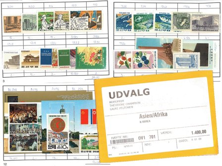 Nordkorea - Udvalgshæfte med 160 forskellige frimærker - Postfrisk