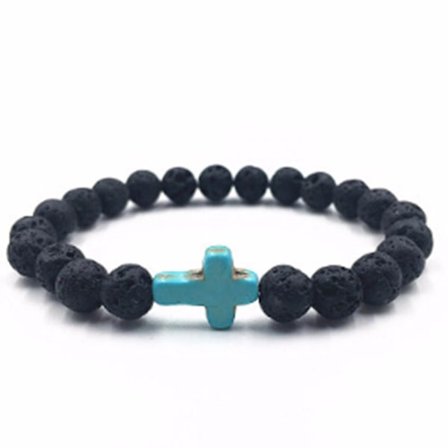 Kors pärlor rockarmband