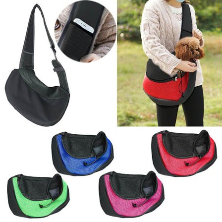 Mordely Pet Carrier Ryggsäck Sling Axelväska ROSE RED