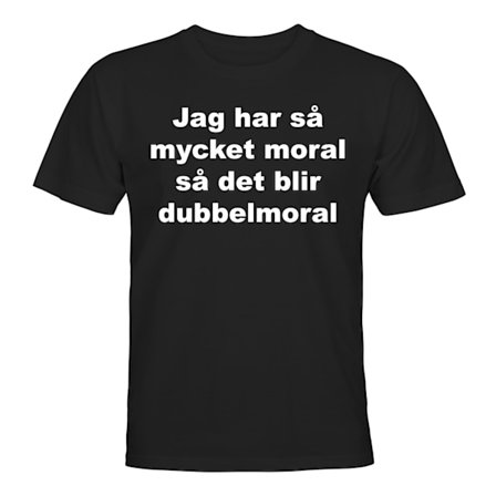 Så Mycket Moral Dubbelmoral - T-SHIRT - HERR