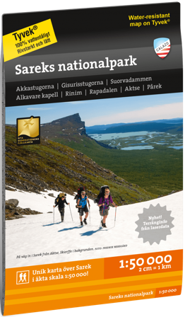Calazo Fjällkarta Sareks nationalpark 1:50 000
