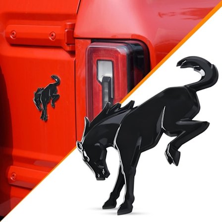 2 STK Hesteemblem Bilmerker Hesteform Bil