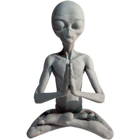 Alien Resin Ornamenter, UFO Udendørs Havedekoration, Udenjordiske Figurer