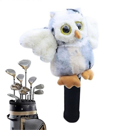 Plysch Golfklubbhuvudskydd, Uggla Fylld Rolig Driver Huvudskydd Golftillbehör - Perfekt