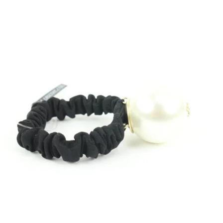 Chanel Vintage, Pre-owned Pearl hair-accessories Zwart, Dames, Maat:ONE Size