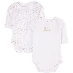 Carrément Beau 2-Pack White Baby Bodies 1 Month - All in ones - 1 month - White