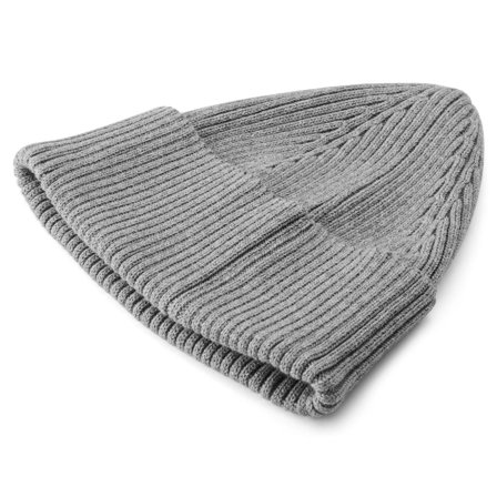Gorro de punto de algodón orgánico ligero gris Kevin para hombres - Gorros de punto