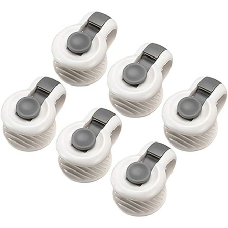 6 stk sklisikre dynefikser filmholder husholdning (grå) seng klesklype