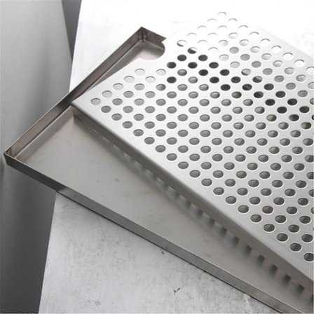 Öltorn Drip Pan i Metall Rostfritt Stål Öldroppbricka Dräneringstyp Platt Öltorn Drip Pan Te Dräneringsplatta Svart 30cm-Perfet