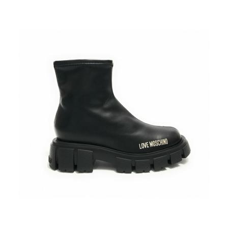 Moschino, Lace-up Boots Czarny, Kobieta, Rozmiar: 38 EU