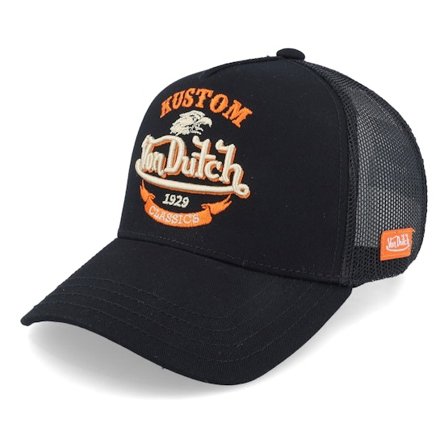 Von Dutch - Black trucker Czapka Z Daszkiem - Kids Eagle Black Trucker @ Hatstore