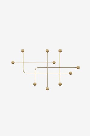 Hanah Home - Veggkrok i metall - Alina - Gull - Småoppbevaring - Fra Homeroom