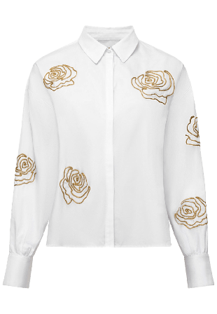 French Connection Alexis Cotton Shir Överdelar Dam Vit M