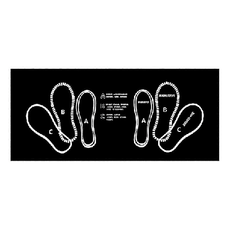 Squatmatta, Squat Stegpositioner Knämatta Msquat Matta med Fotpositionsmatta, Kettlebell Tyngdlyftning Squatmatta