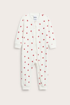 Kappahl | Pyjamas med hjärtan baby Offwhite 92 | Offwhite