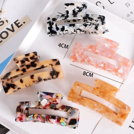 11 stk - Fashion Leopard Print Acetat Hårklør Geometrisk Hårklør