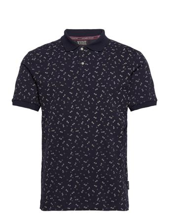Printed Pique Polo In Organic Cotton Patterned Scotch & Soda