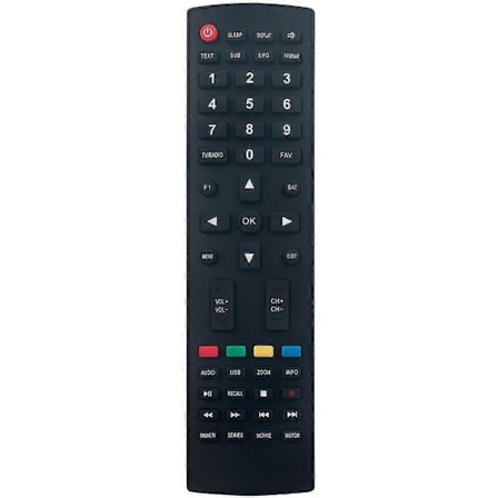 Ersättningsfjärrkontroll lämplig för ISTAR TV Box A9000 A8500 A8000 A1600 A65000 A9700 Zeed222 Zeed333 Zeed444