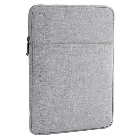 Slankt etui til 8-tommer tablets, vandtæt beskyttelsesetui med lomme - Lysegrå Multicolor Lysegrå