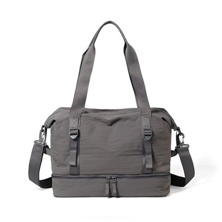 Sports Gym Bag For 20-35L Large Capacity, Sports Canvas Bag, Wet And Dry Use (Dark Gray)