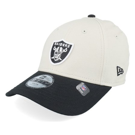 New Era - NFL Beige adjustable Casquette - Las Vegas Raiders Colour Block 9FORTY Stone/Black Adjustable @ Hatstore
