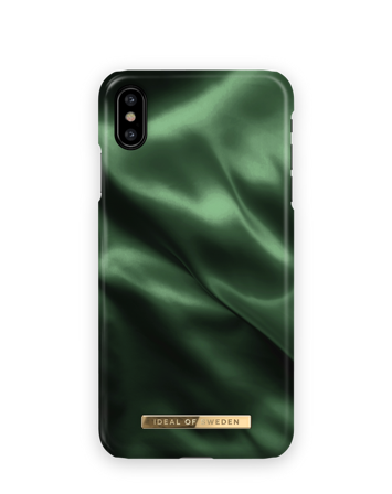 iPhone XS Max Hoesje, Emerald Satin, iDeal of Sweden