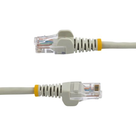 StarTech 15m Gray Cat5e / Cat 5 Snagless Patch Cable - koblingskabel - 15 m - grå