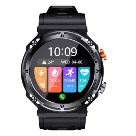 Smartwatch - utan märke - C21PRO - Svart - Blodtrycksmätning - Pulsmätning