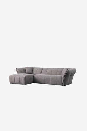 Hanah Home - Kulmasohva Boxer Left - Harmaa - Sohvat - - Homeroom