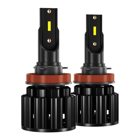 H11 h8 H9 LED-pære 6000k Hvidt nærlys, fjernlys bilforlygte H11 Udskiftningshalogen Bil Retrofit Pære-2stk