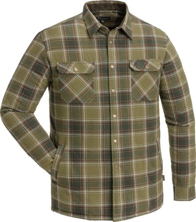 Pinewood Men's Finnveden Checked Padded Overshirt Men long-sleeved shirts Green XL