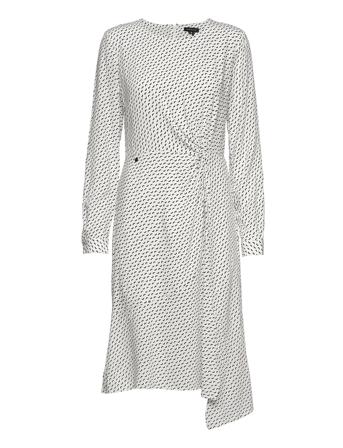 Ls Ecovero Twist Dress White Superdry