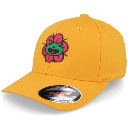 Iconic - Amarelo flexfit Boné - Happy Frog Flower Yellow Flexfit @ Hatstore