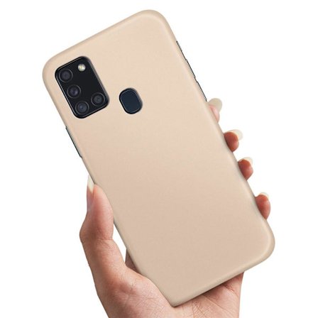 Samsung Galaxy A21s - Deksel/Mobildeksel Beige